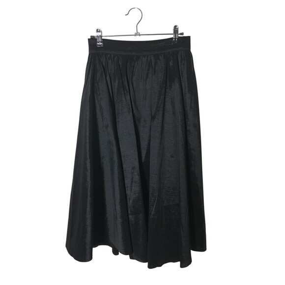 Theory Skirt Women's Size Small Black Stretch Midi A-Line - Picture 1 of 6